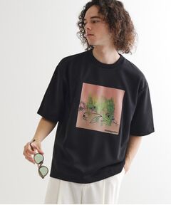 tk.TAKEO KIKUCHI / ティーケー タケオキクチ カットソー | フラワー刺繍アブストカットソー