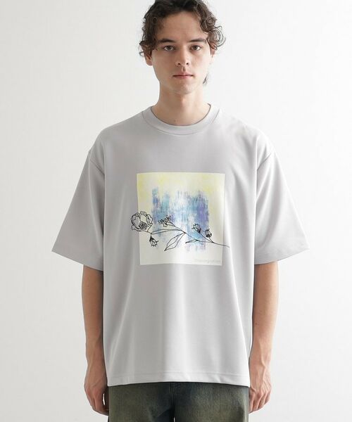 tk.TAKEO KIKUCHI / ティーケー タケオキクチ カットソー | フラワー刺繍アブストカットソー | 詳細13