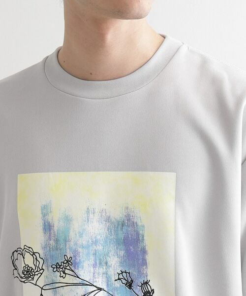 tk.TAKEO KIKUCHI / ティーケー タケオキクチ カットソー | フラワー刺繍アブストカットソー | 詳細16