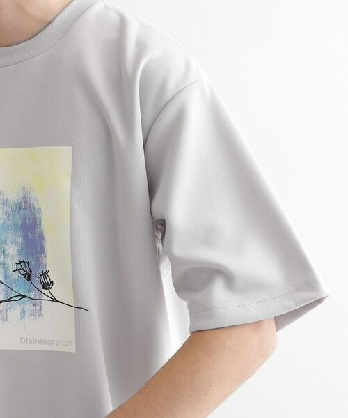 tk.TAKEO KIKUCHI / ティーケー タケオキクチ カットソー | フラワー刺繍アブストカットソー | 詳細17