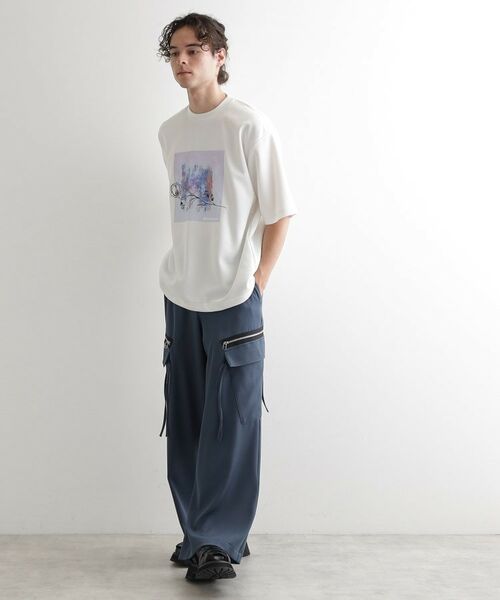 tk.TAKEO KIKUCHI / ティーケー タケオキクチ カットソー | フラワー刺繍アブストカットソー | 詳細3