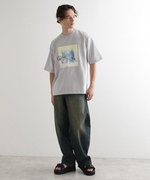 tk.TAKEO KIKUCHI / ティーケー タケオキクチ カットソー | フラワー刺繍アブストカットソー | 詳細6