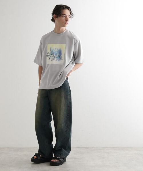 tk.TAKEO KIKUCHI / ティーケー タケオキクチ カットソー | フラワー刺繍アブストカットソー | 詳細7