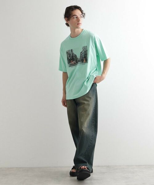 tk.TAKEO KIKUCHI / ティーケー タケオキクチ Tシャツ | フォトプリント刺繍Tシャツ | 詳細11