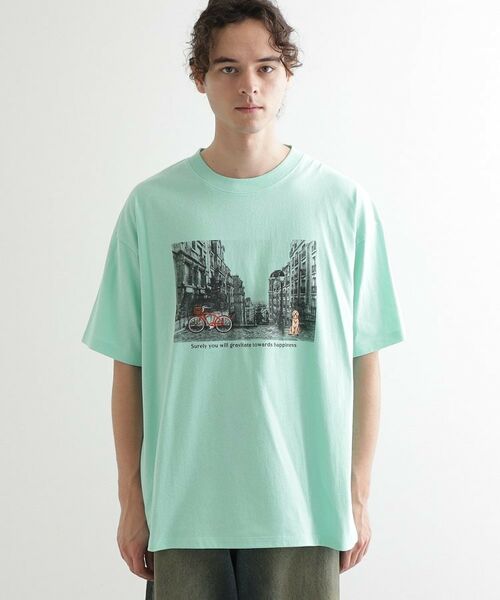 tk.TAKEO KIKUCHI / ティーケー タケオキクチ Tシャツ | フォトプリント刺繍Tシャツ | 詳細13