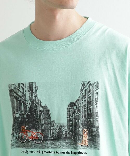 tk.TAKEO KIKUCHI / ティーケー タケオキクチ Tシャツ | フォトプリント刺繍Tシャツ | 詳細16