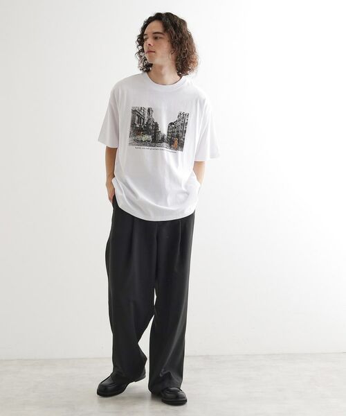 tk.TAKEO KIKUCHI / ティーケー タケオキクチ Tシャツ | フォトプリント刺繍Tシャツ | 詳細2