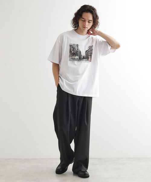 tk.TAKEO KIKUCHI / ティーケー タケオキクチ Tシャツ | フォトプリント刺繍Tシャツ | 詳細3