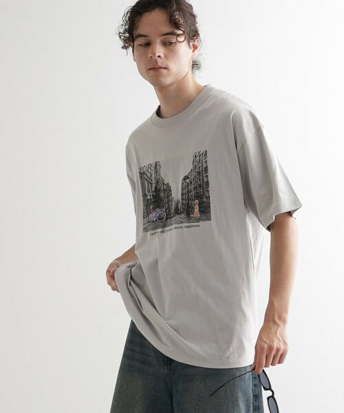 tk.TAKEO KIKUCHI / ティーケー タケオキクチ Tシャツ | フォトプリント刺繍Tシャツ | 詳細5