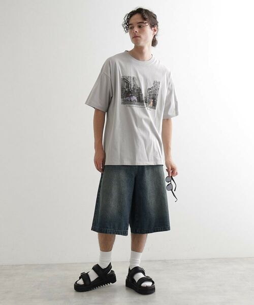 tk.TAKEO KIKUCHI / ティーケー タケオキクチ Tシャツ | フォトプリント刺繍Tシャツ | 詳細7