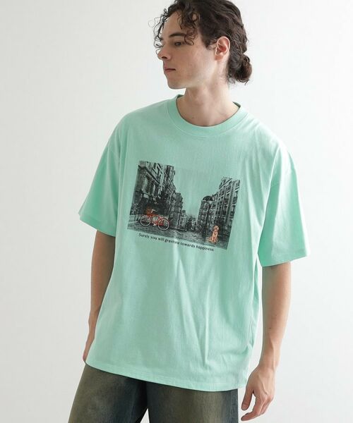 tk.TAKEO KIKUCHI / ティーケー タケオキクチ Tシャツ | フォトプリント刺繍Tシャツ | 詳細9