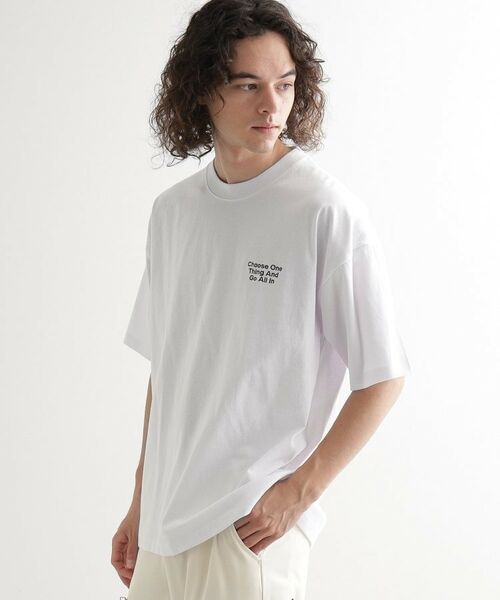 tk.TAKEO KIKUCHI / ティーケー タケオキクチ Tシャツ | バックスケート刺繍T－Shirt | 詳細1