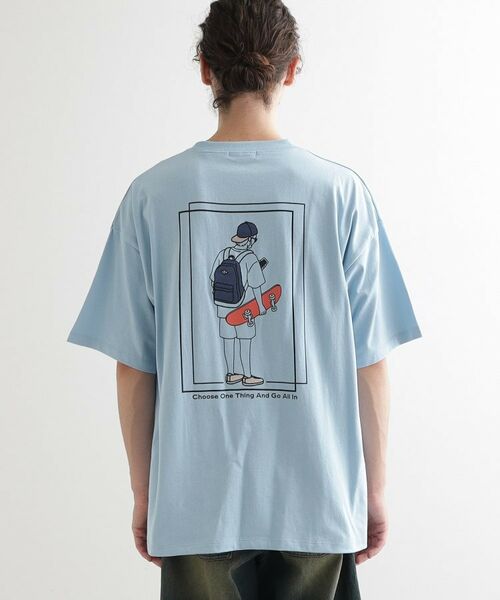 tk.TAKEO KIKUCHI / ティーケー タケオキクチ Tシャツ | バックスケート刺繍T－Shirt | 詳細15