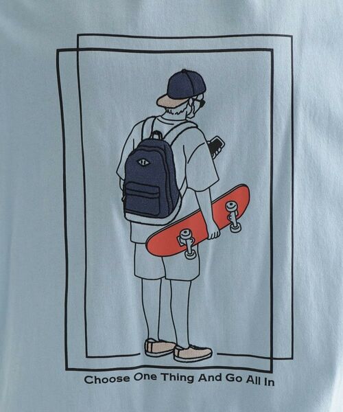 tk.TAKEO KIKUCHI / ティーケー タケオキクチ Tシャツ | バックスケート刺繍T－Shirt | 詳細20