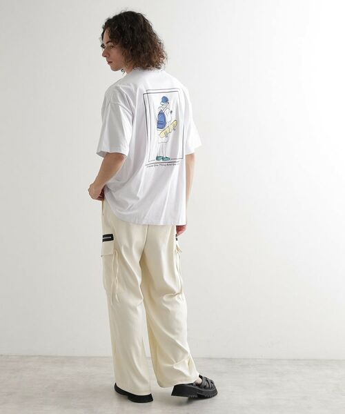 tk.TAKEO KIKUCHI / ティーケー タケオキクチ Tシャツ | バックスケート刺繍T－Shirt | 詳細3