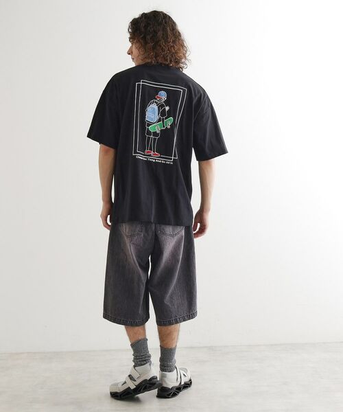 tk.TAKEO KIKUCHI / ティーケー タケオキクチ Tシャツ | バックスケート刺繍T－Shirt | 詳細7
