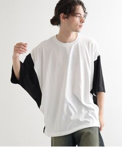 tk.TAKEO KIKUCHI / ティーケー タケオキクチ カットソー | 配色ドルマンカットソー