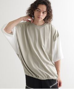 tk.TAKEO KIKUCHI / ティーケー タケオキクチ カットソー | 配色ドルマンカットソー