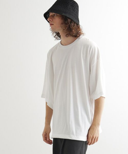 tk.TAKEO KIKUCHI / ティーケー タケオキクチ カットソー | 配色ドルマンカットソー | 詳細1