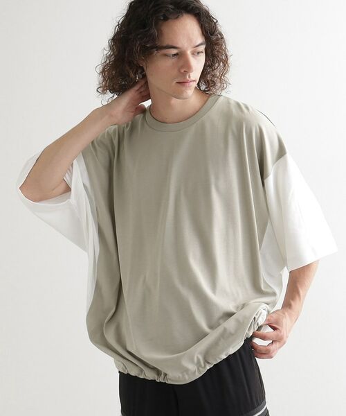 tk.TAKEO KIKUCHI / ティーケー タケオキクチ カットソー | 配色ドルマンカットソー | 詳細13