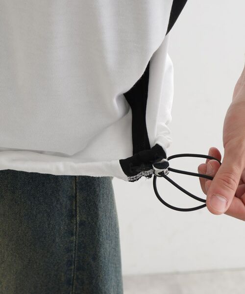 tk.TAKEO KIKUCHI / ティーケー タケオキクチ カットソー | 配色ドルマンカットソー | 詳細23