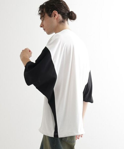 tk.TAKEO KIKUCHI / ティーケー タケオキクチ カットソー | 配色ドルマンカットソー | 詳細9