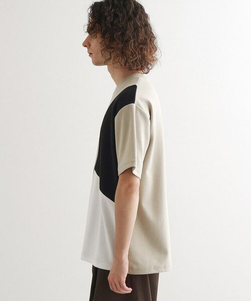 tk.TAKEO KIKUCHI / ティーケー タケオキクチ カットソー | フクレジャカードナナメ切替えカットソー | 詳細14