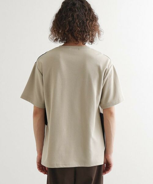 tk.TAKEO KIKUCHI / ティーケー タケオキクチ カットソー | フクレジャカードナナメ切替えカットソー | 詳細15