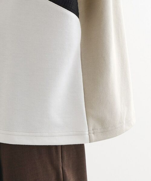 tk.TAKEO KIKUCHI / ティーケー タケオキクチ カットソー | フクレジャカードナナメ切替えカットソー | 詳細18