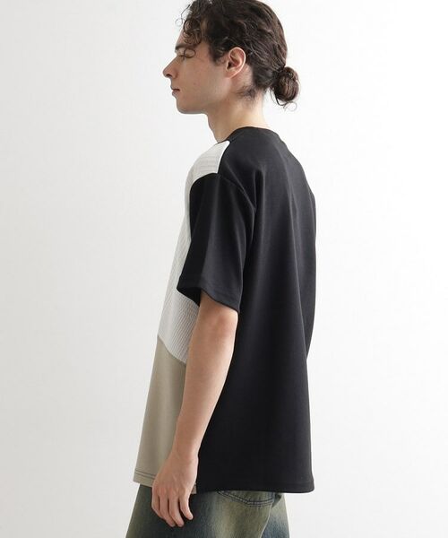 tk.TAKEO KIKUCHI / ティーケー タケオキクチ カットソー | フクレジャカードナナメ切替えカットソー | 詳細5