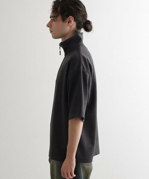 tk.TAKEO KIKUCHI / ティーケー タケオキクチ カットソー | ポンチスエードハーフジップカットソー | 詳細14