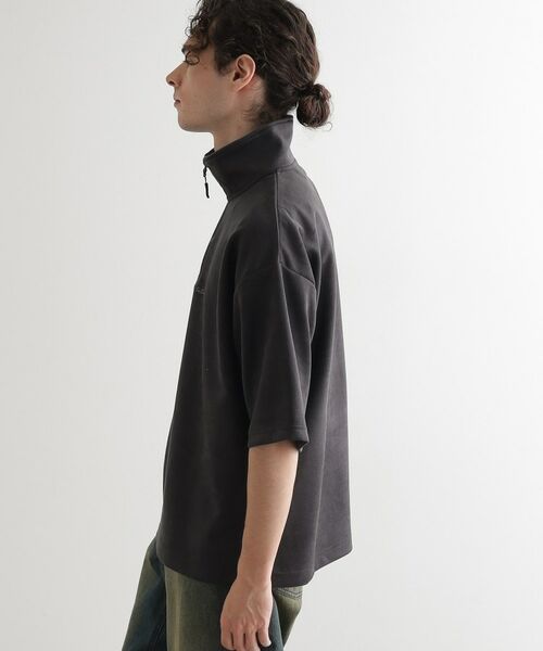 tk.TAKEO KIKUCHI / ティーケー タケオキクチ カットソー | ポンチスエードハーフジップカットソー | 詳細5