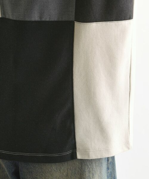 tk.TAKEO KIKUCHI / ティーケー タケオキクチ パーカー | 5分袖キリカエポンチフーディ | 詳細19