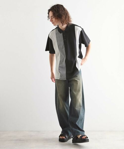 tk.TAKEO KIKUCHI / ティーケー タケオキクチ ポロシャツ | 鹿の子切替ポロシャツ | 詳細10