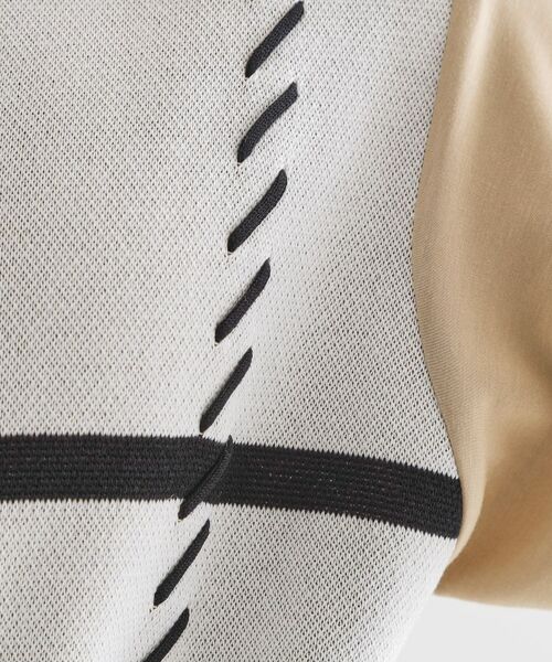 tk.TAKEO KIKUCHI / ティーケー タケオキクチ カットソー | ニットドッキングクロスオーバー | 詳細12