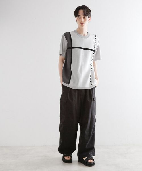 tk.TAKEO KIKUCHI / ティーケー タケオキクチ カットソー | ニットドッキングクロスオーバー | 詳細2