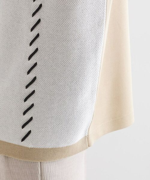 tk.TAKEO KIKUCHI / ティーケー タケオキクチ カットソー | ニットドッキングクロスオーバー | 詳細22