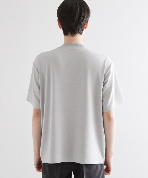 tk.TAKEO KIKUCHI / ティーケー タケオキクチ カットソー | ニットドッキングブロックチェック | 詳細15