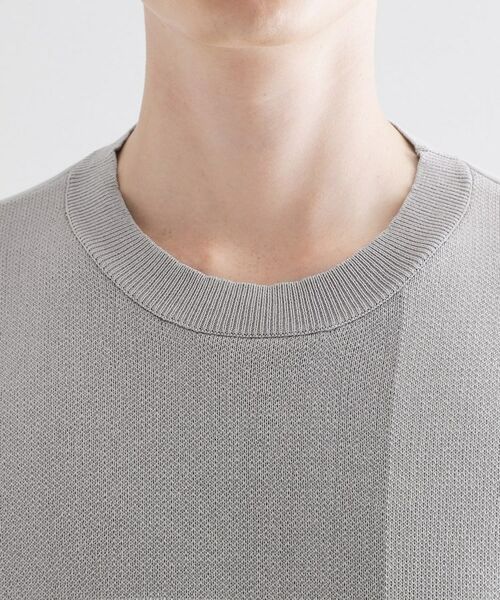 tk.TAKEO KIKUCHI / ティーケー タケオキクチ カットソー | ニットドッキングブロックチェック | 詳細16