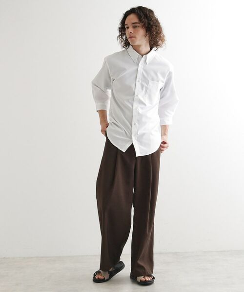 tk.TAKEO KIKUCHI / ティーケー タケオキクチ シャツ・ブラウス | ドライポリオックス七分袖シャツ | 詳細2