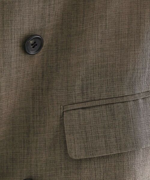 tk.TAKEO KIKUCHI / ティーケー タケオキクチ テーラードジャケット | 【セットアップ 2点セット】ダブルテーラード半袖ジャケット＋スラックス | 詳細14