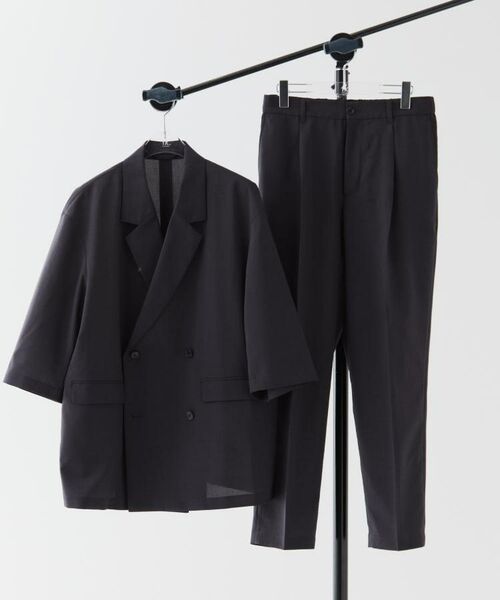 tk.TAKEO KIKUCHI / ティーケー タケオキクチ テーラードジャケット | 【セットアップ 2点セット】ダブルテーラード半袖ジャケット＋スラックス | 詳細2