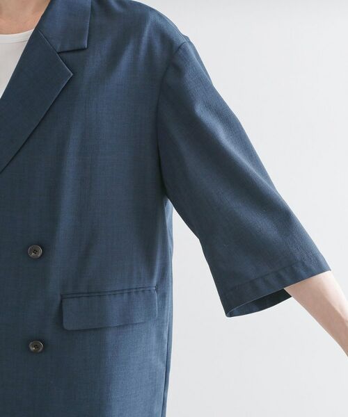 tk.TAKEO KIKUCHI / ティーケー タケオキクチ テーラードジャケット | 【セットアップ 2点セット】ダブルテーラード半袖ジャケット＋スラックス | 詳細27