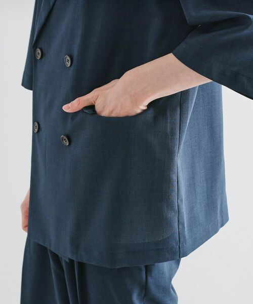 tk.TAKEO KIKUCHI / ティーケー タケオキクチ テーラードジャケット | 【セットアップ 2点セット】ダブルテーラード半袖ジャケット＋スラックス | 詳細28