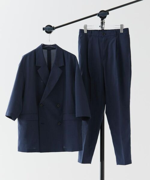tk.TAKEO KIKUCHI / ティーケー タケオキクチ テーラードジャケット | 【セットアップ 2点セット】ダブルテーラード半袖ジャケット＋スラックス | 詳細3