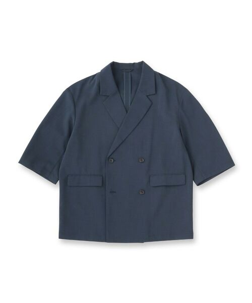 tk.TAKEO KIKUCHI / ティーケー タケオキクチ テーラードジャケット | 【セットアップ 2点セット】ダブルテーラード半袖ジャケット＋スラックス | 詳細4