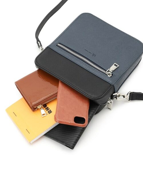 tk.TAKEO KIKUCHI / ティーケー タケオキクチ ショルダーバッグ | バイカラースクエアショルダーバッグ | 詳細14