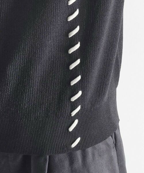 tk.TAKEO KIKUCHI / ティーケー タケオキクチ ベスト | クロップドVネックニットベスト | 詳細15
