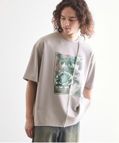 tk.TAKEO KIKUCHI / ティーケー タケオキクチ カットソー | インバージョンフラワーカットソー