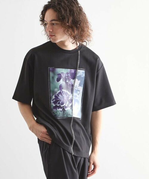 tk.TAKEO KIKUCHI / ティーケー タケオキクチ カットソー | インバージョンフラワーカットソー | 詳細10